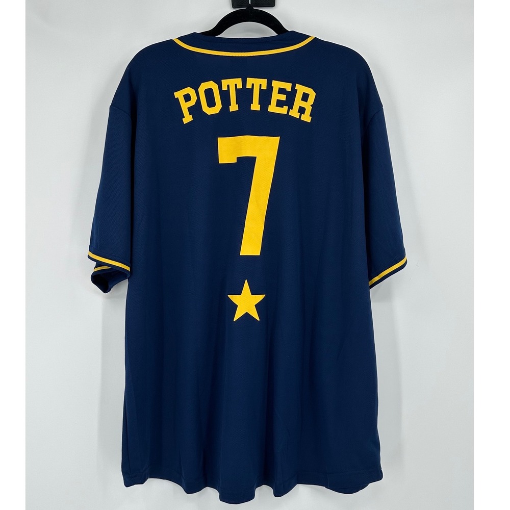Harry Potter Milwaukee Brewers Baseball Jersey Navy Blue Potter 7 Mens 2XL - Picture 2 of 6